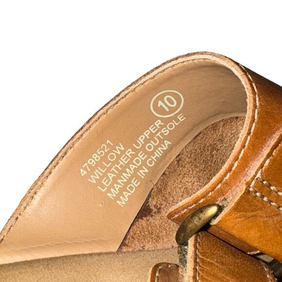 Earth Shoe Willow Leather Sandals Size 10 Comfort First Gelron 2000 - Picture 7 of 8